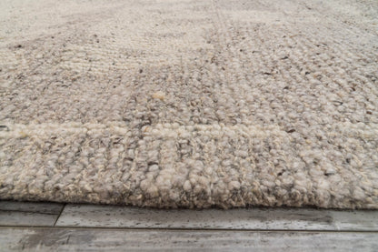Teak Modern Taupe Abstract Medium Pile Rug