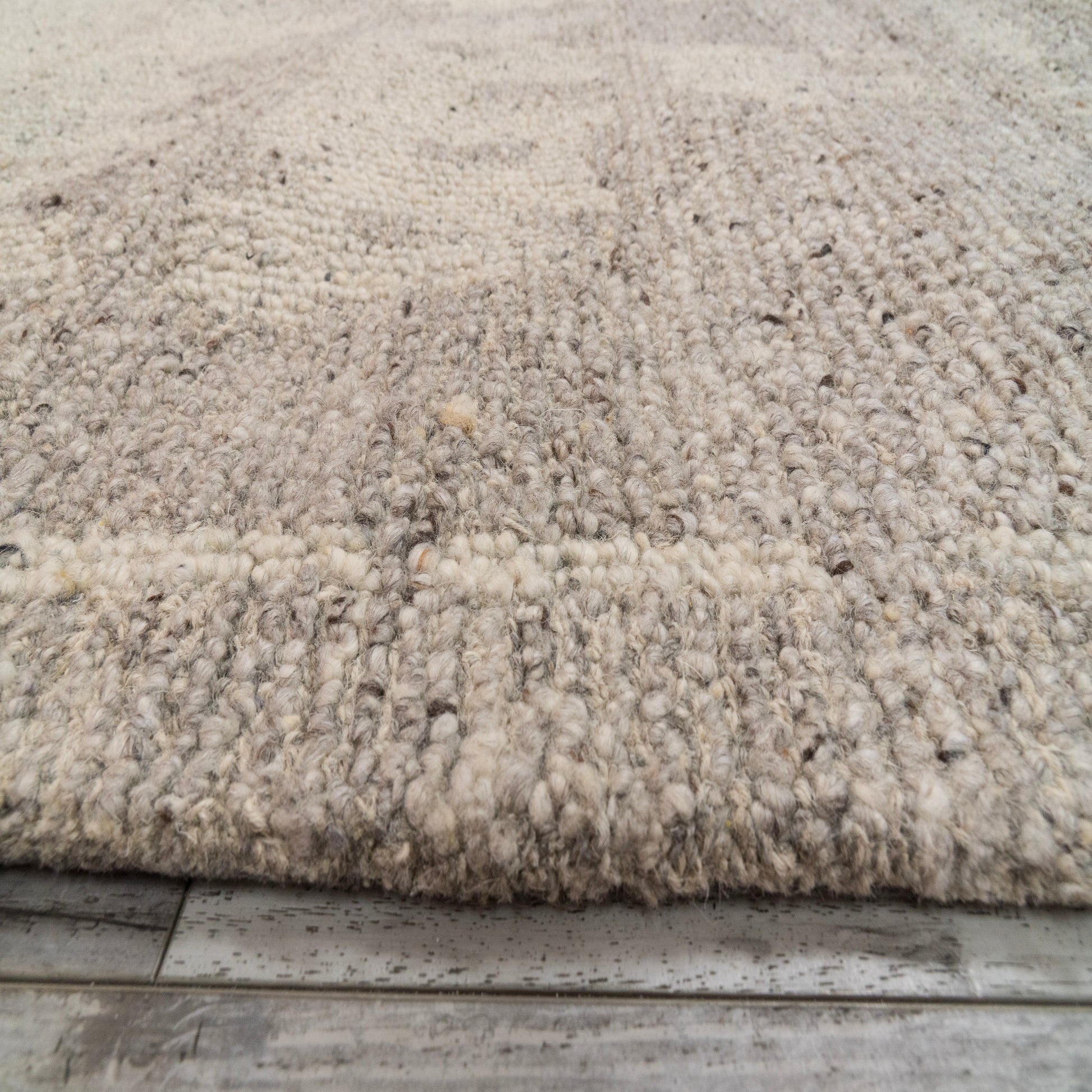 Teak Modern Taupe Abstract Medium Pile Rug