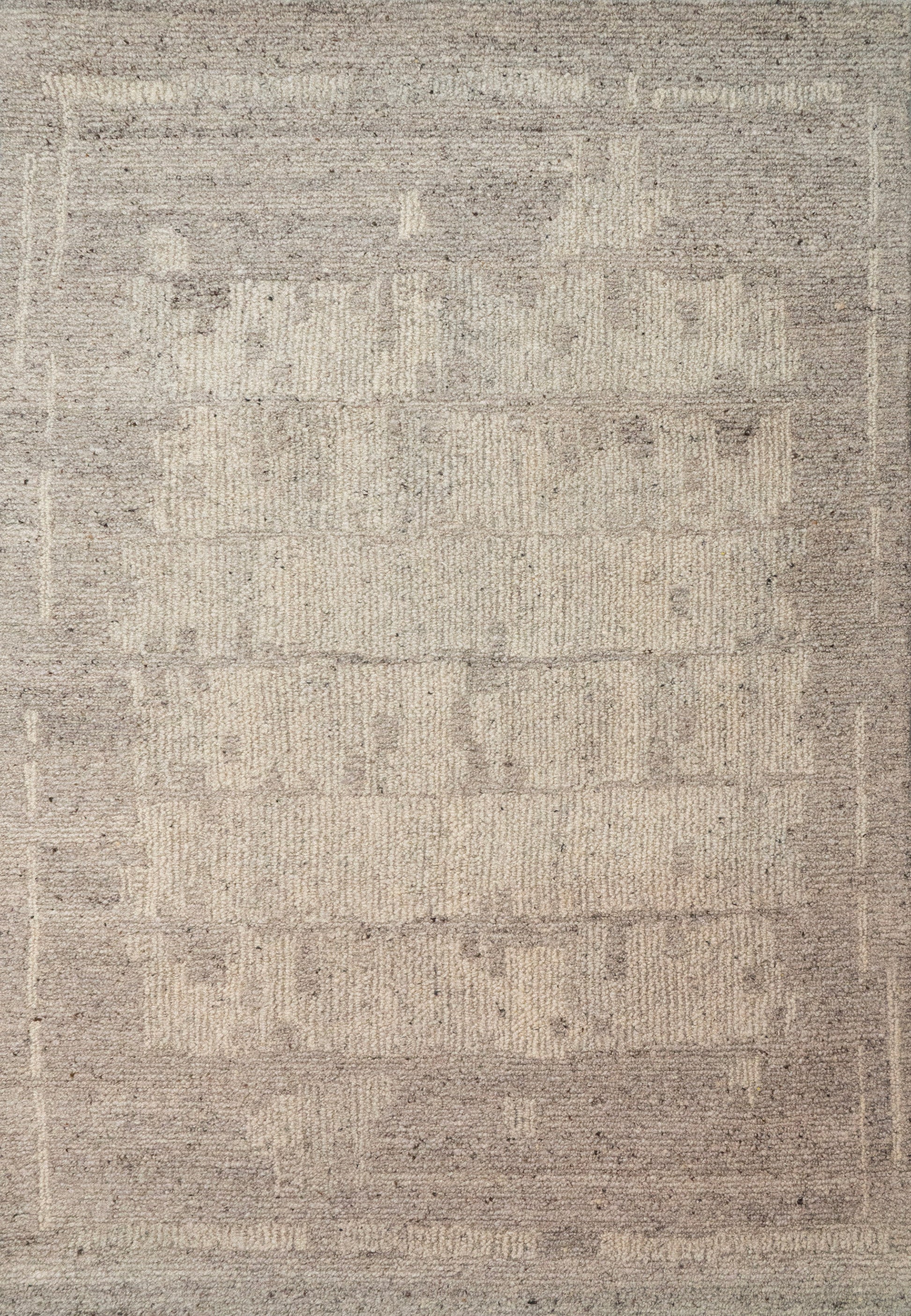 Teak Modern Taupe Abstract Medium Pile Rug