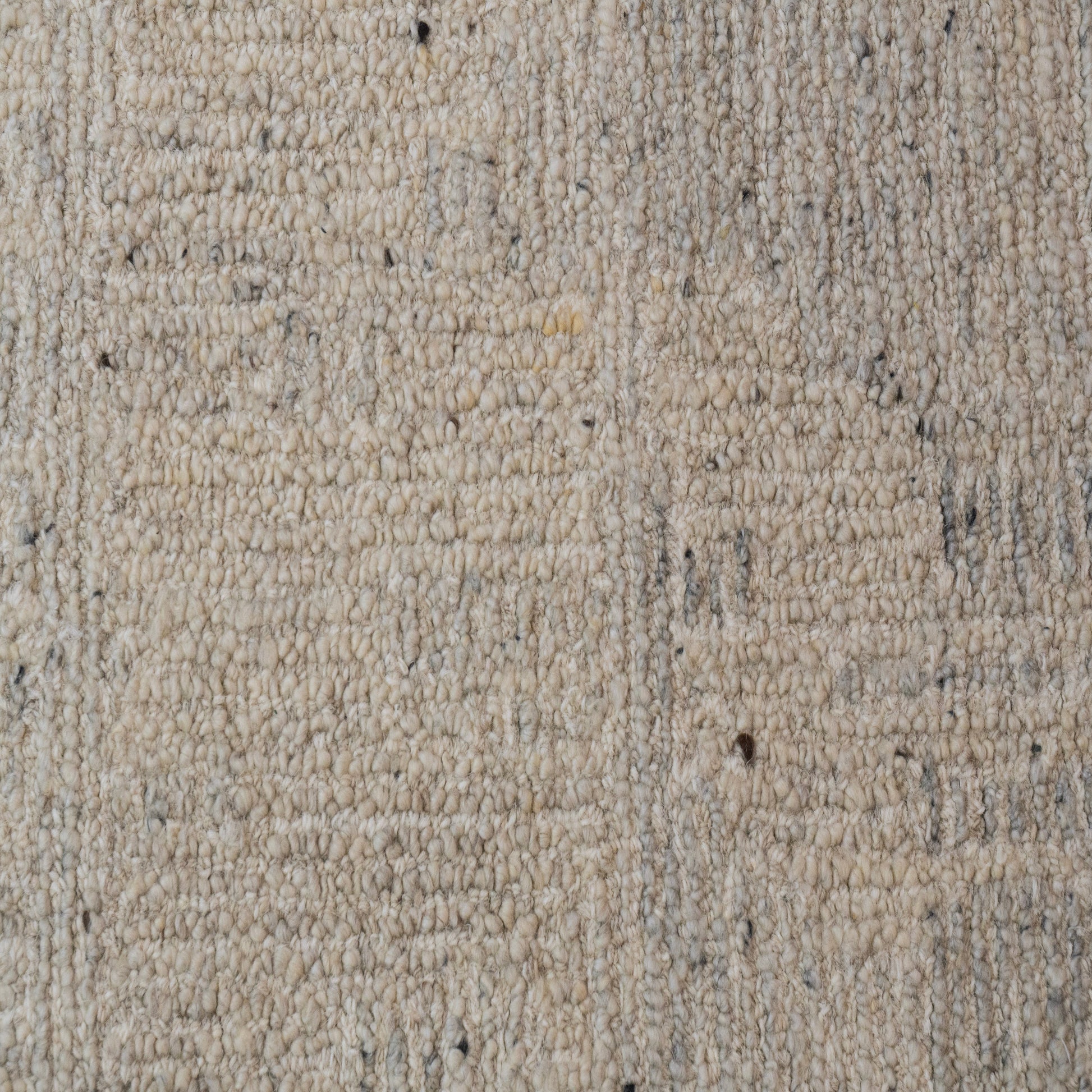 Teak Modern Silver Abstract Medium Pile Rug