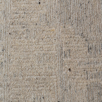 Teak Modern Silver Abstract Medium Pile Rug