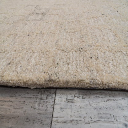 Teak Modern Cream Geometric Medium Pile Rug