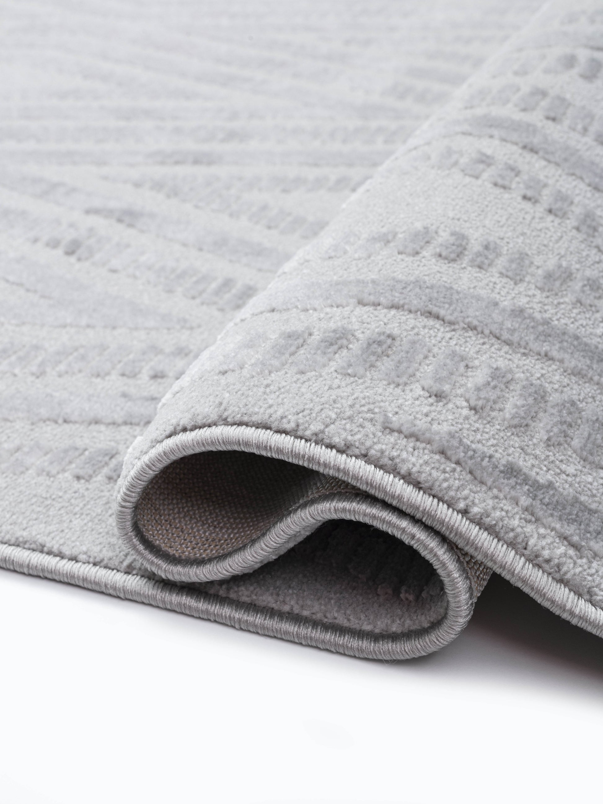 Timeless Modern Grey/Light Grey Geometric Medium Pile Rug