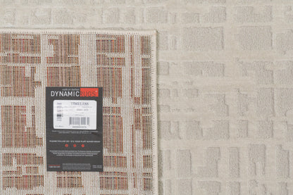 Timeless Modern Beige/Ivory Abstract Medium Pile Rug