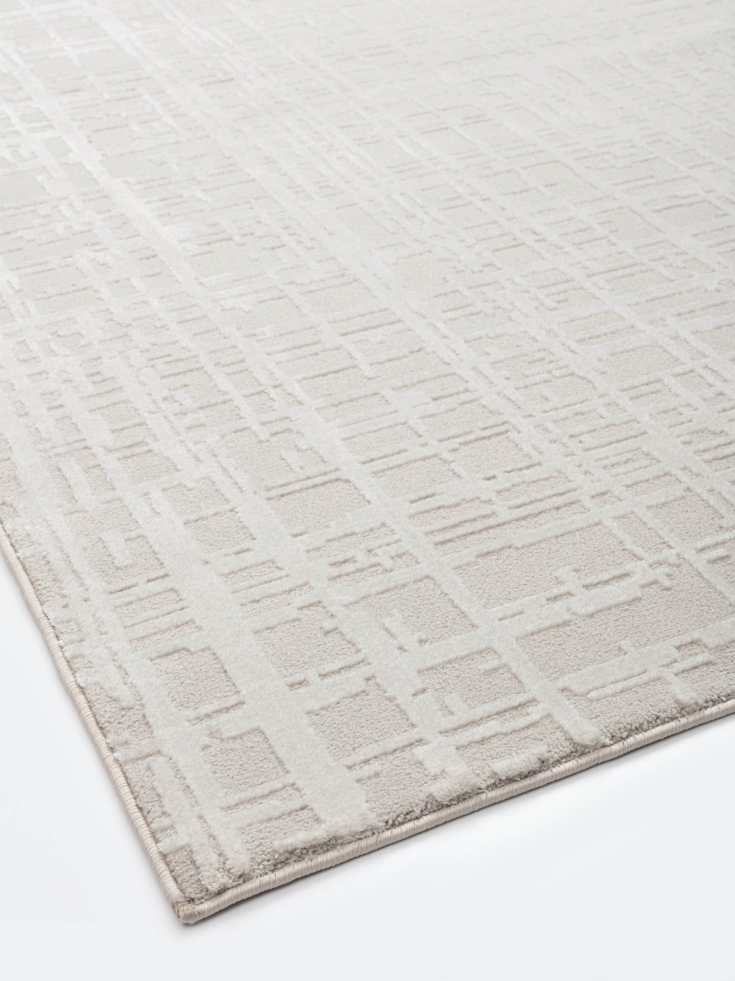 Timeless Modern Beige/Ivory Abstract Medium Pile Rug