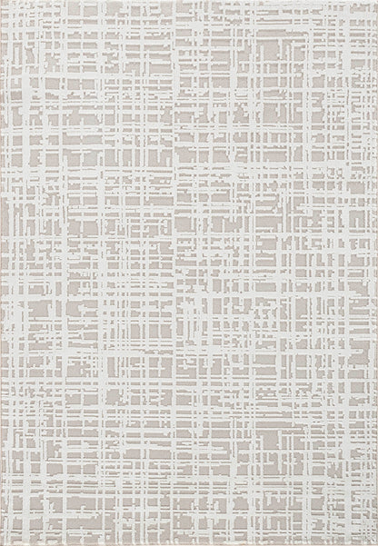 Timeless Modern Beige/Ivory Abstract Medium Pile Rug