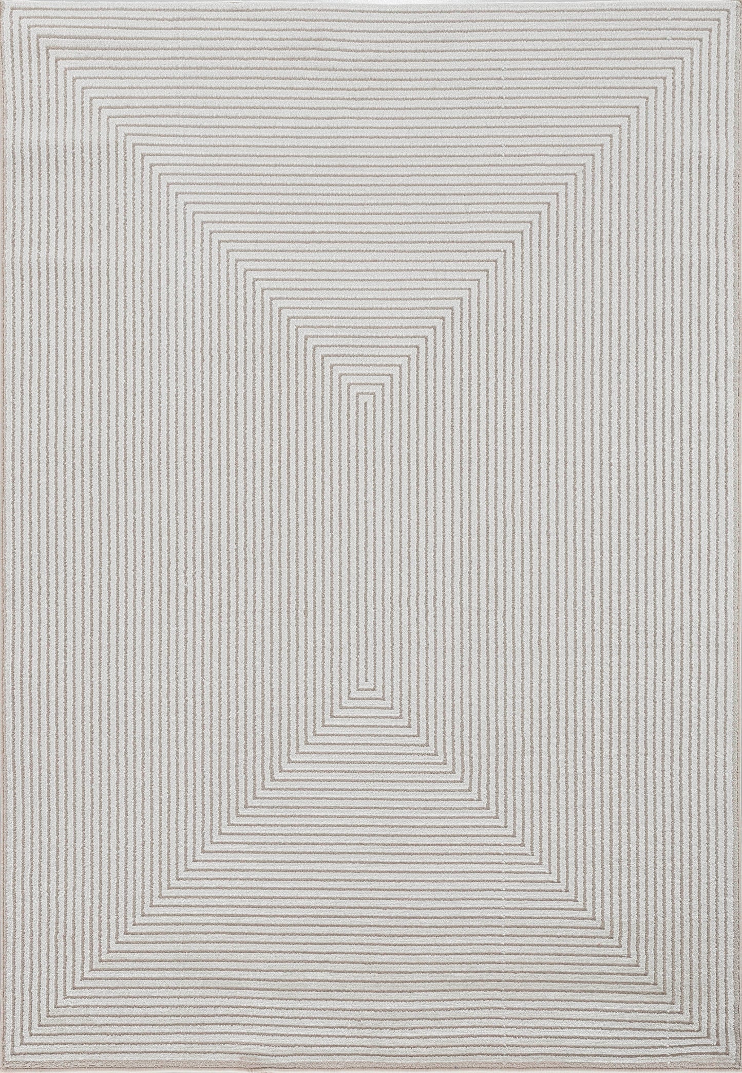 Timeless Modern Beige Geometric Medium Pile Rug