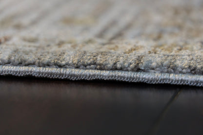 Trevi Transitional Grey/Cream Medallion Medium Pile Rug