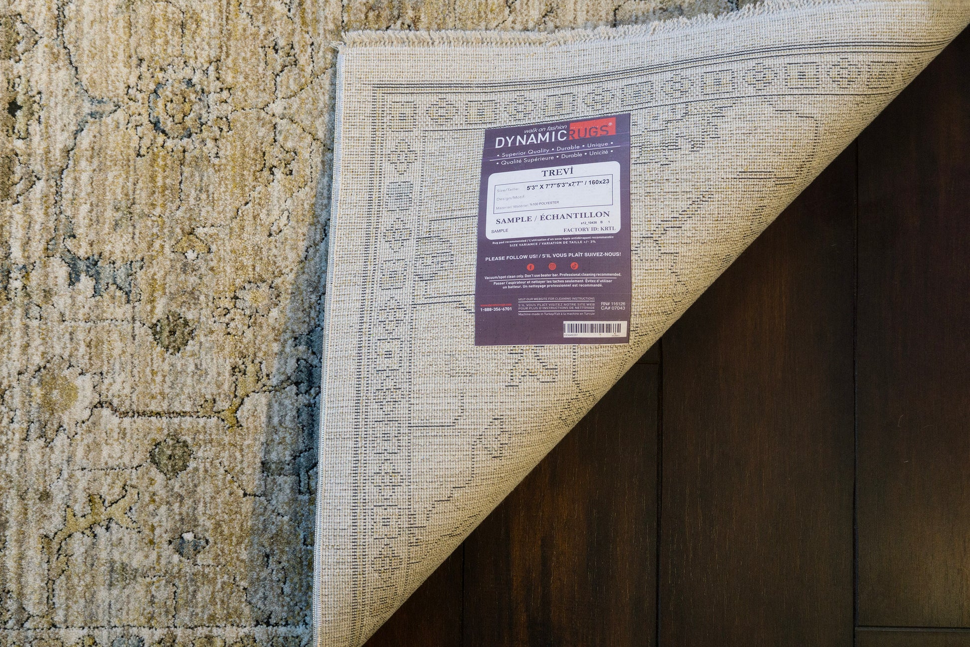Trevi Transitional Cream/Beige Floral Medium Pile Rug
