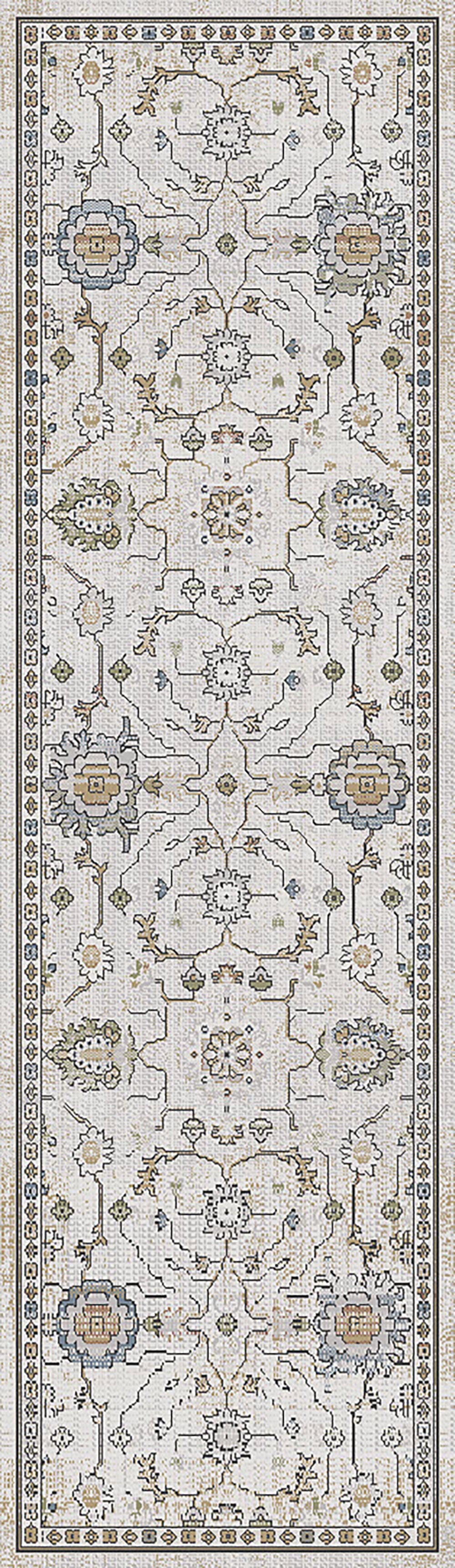 Trevi Transitional Cream/Beige Floral Medium Pile Rug