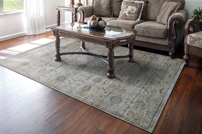 Trevi Transitional Cream/Beige Floral Medium Pile Rug