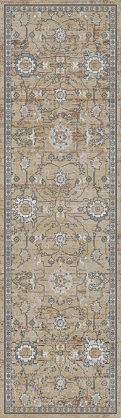 Trevi Transitional Beige/Cream Floral Medium Pile Rug