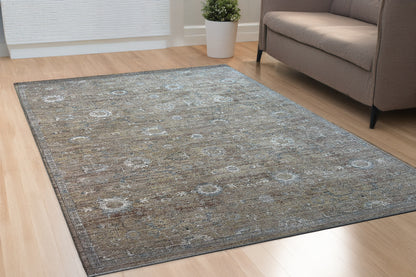 Trevi Transitional Beige/Cream Floral Medium Pile Rug