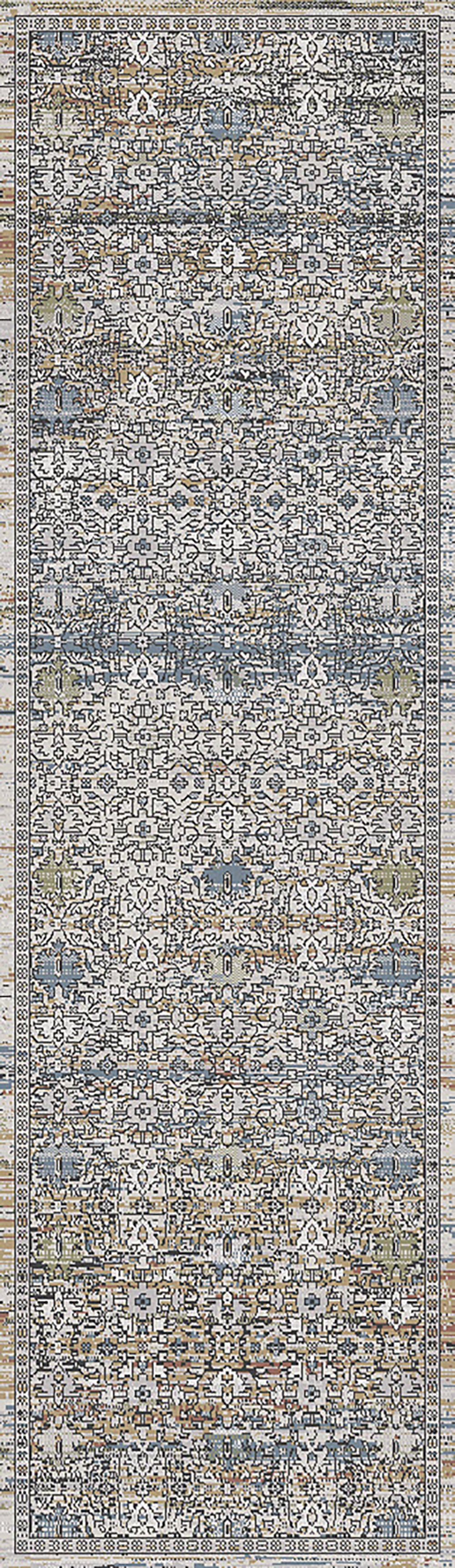 Trevi Transitional Beige/Grey/Multi Floral Medium Pile Rug