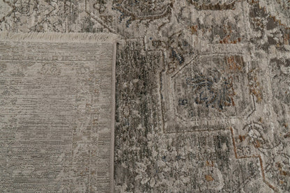 Valeria Transitional Ivory/Beige/Multi Medallion Medium Pile Rug