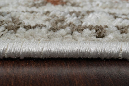 Venedik Traditional Cream/Terra Floral Medium Pile Rug