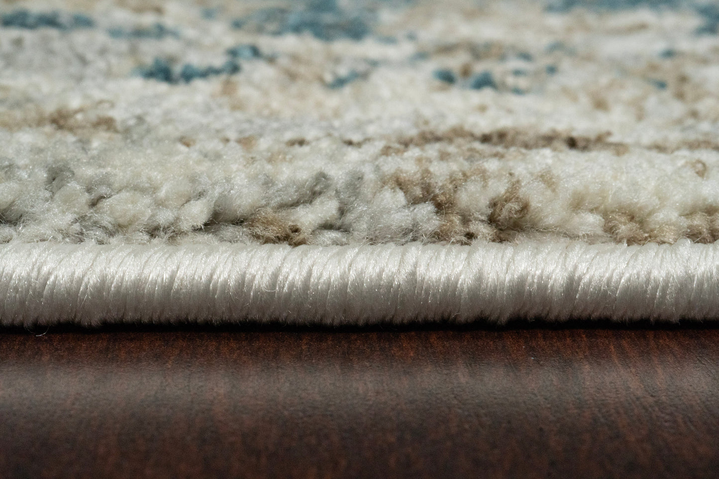 Venedik Transitional Cream/Navy/Beige Medallion Medium Pile Rug