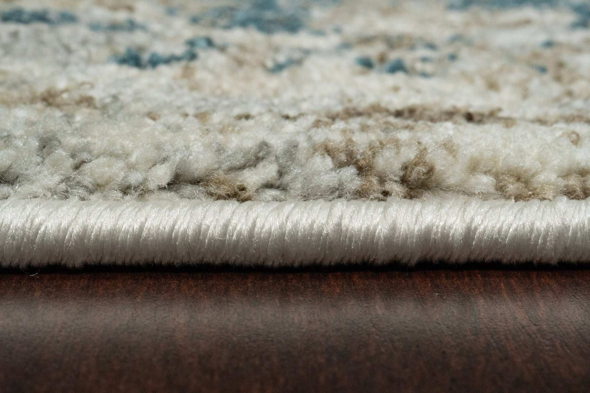 Venedik Transitional Cream/Navy/Beige Medallion Medium Pile Rug