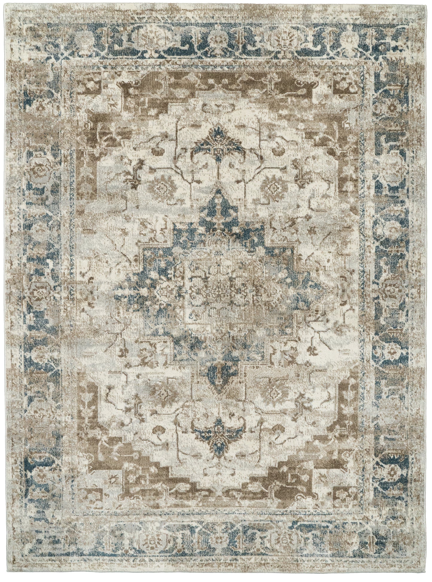 VENEDIK 17778 Cream/Navy/Beige