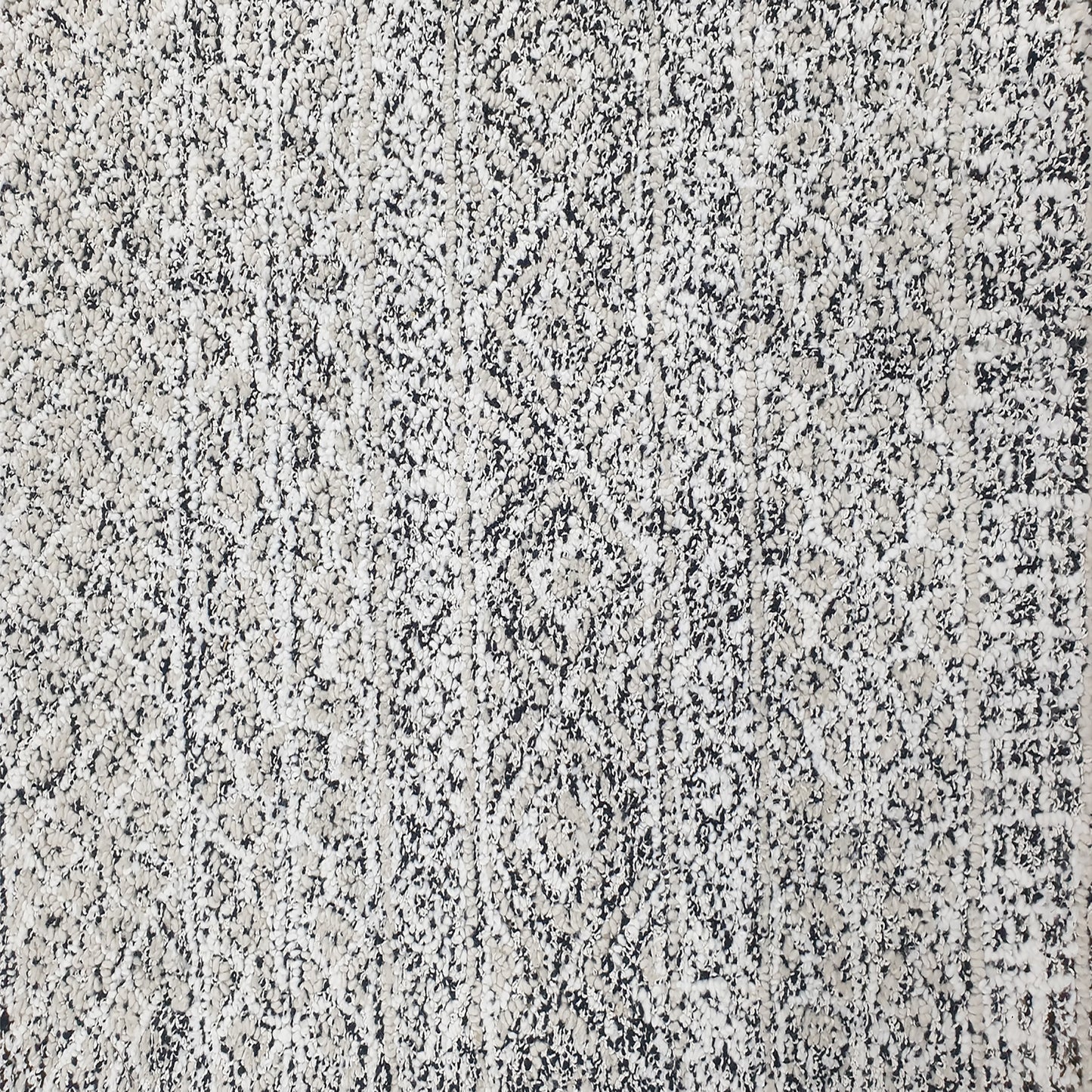 Vigo Modern Charcoal/Ivory Geometric Medium Pile Rug