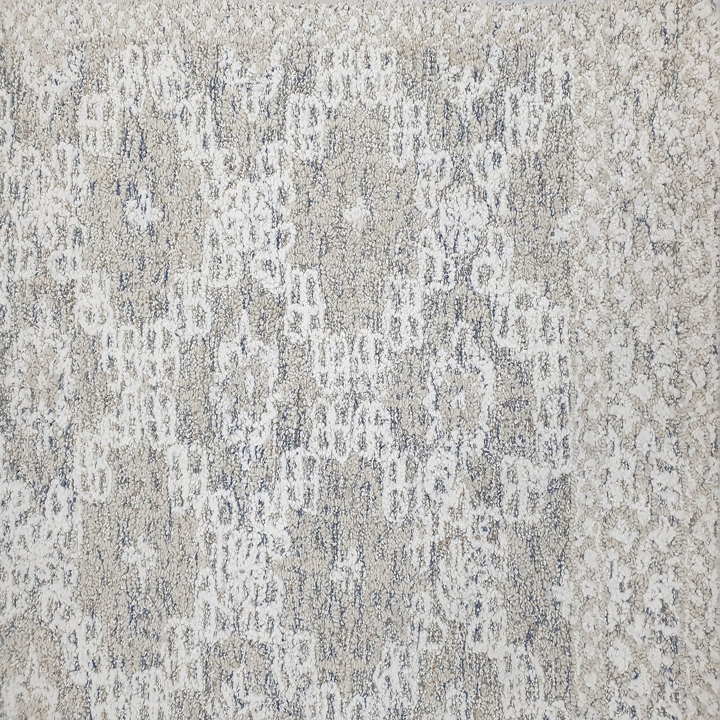 Vigo Modern Taupe/Ivory Floral Medium Pile Rug