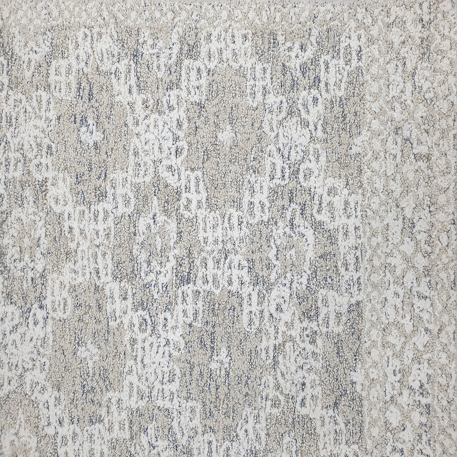 Vigo Modern Taupe/Ivory Floral Medium Pile Rug