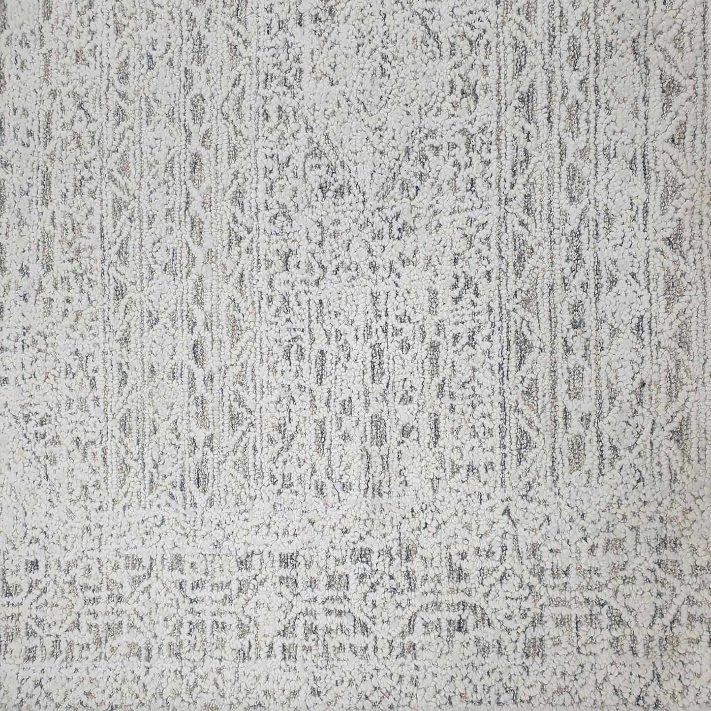 Vigo Modern Taupe/Charcoal/Ivory Bordered Medium Pile Rug