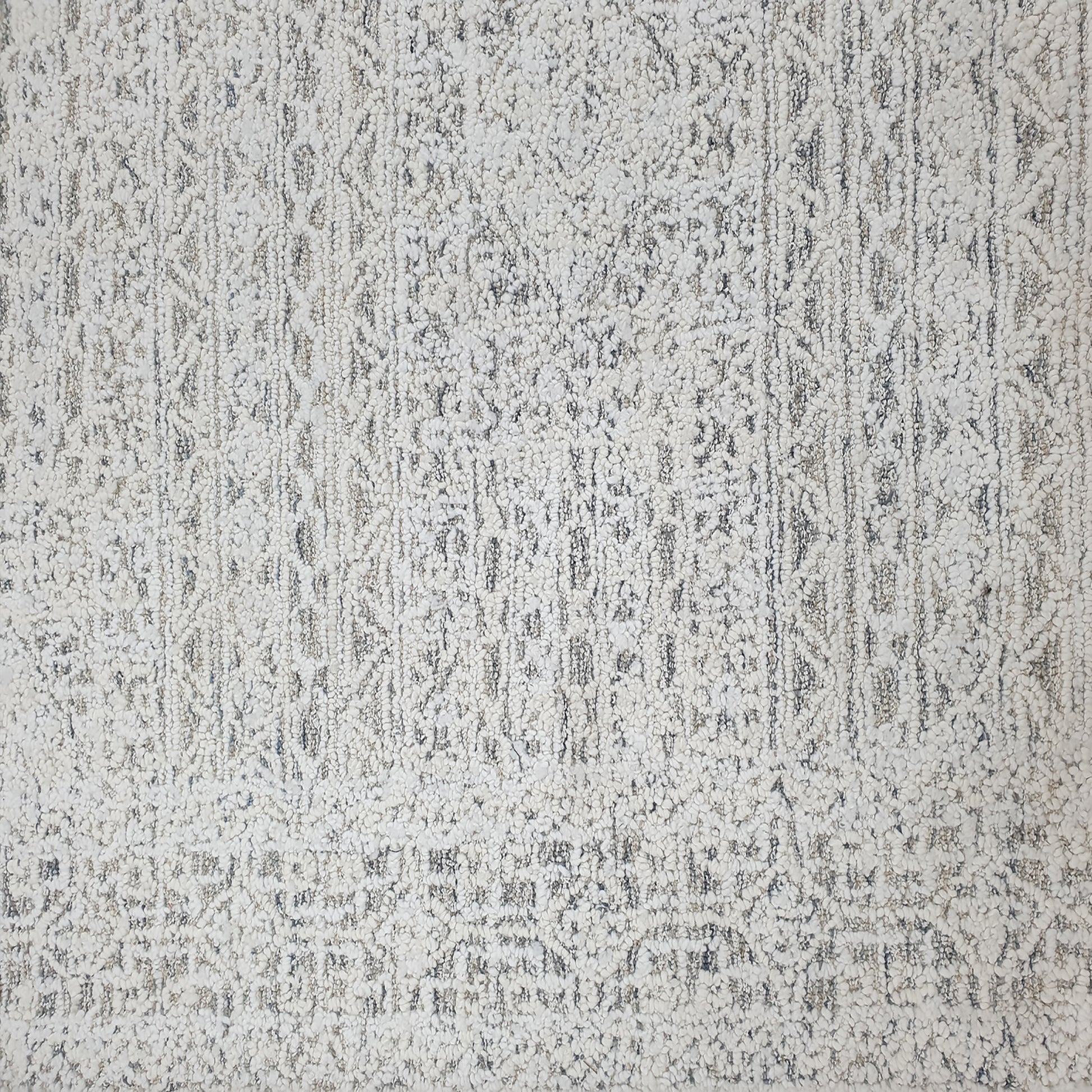 Vigo Modern Taupe/Charcoal/Ivory Bordered Medium Pile Rug