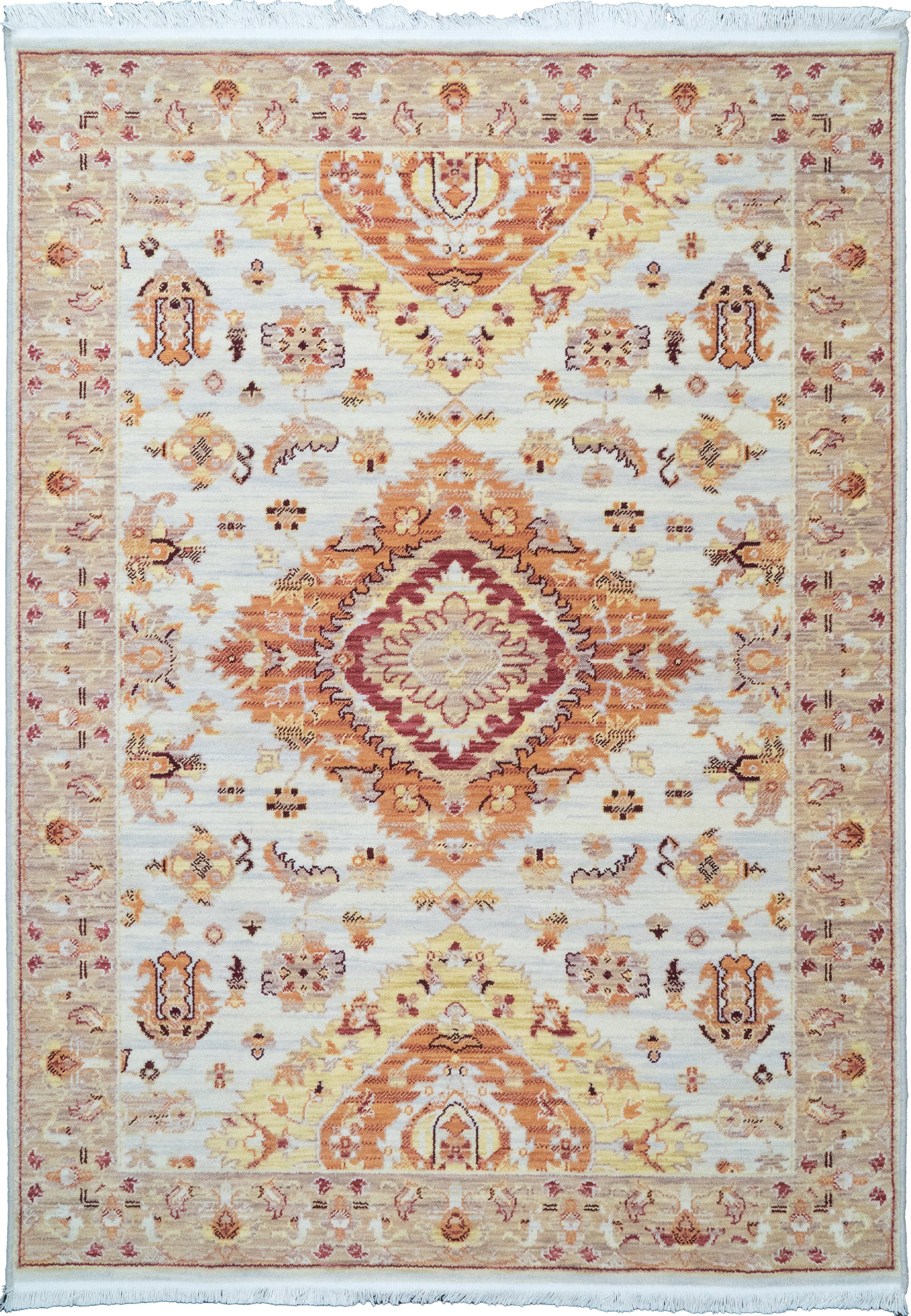 WADE 18602 Taupe/Rust/Multi
