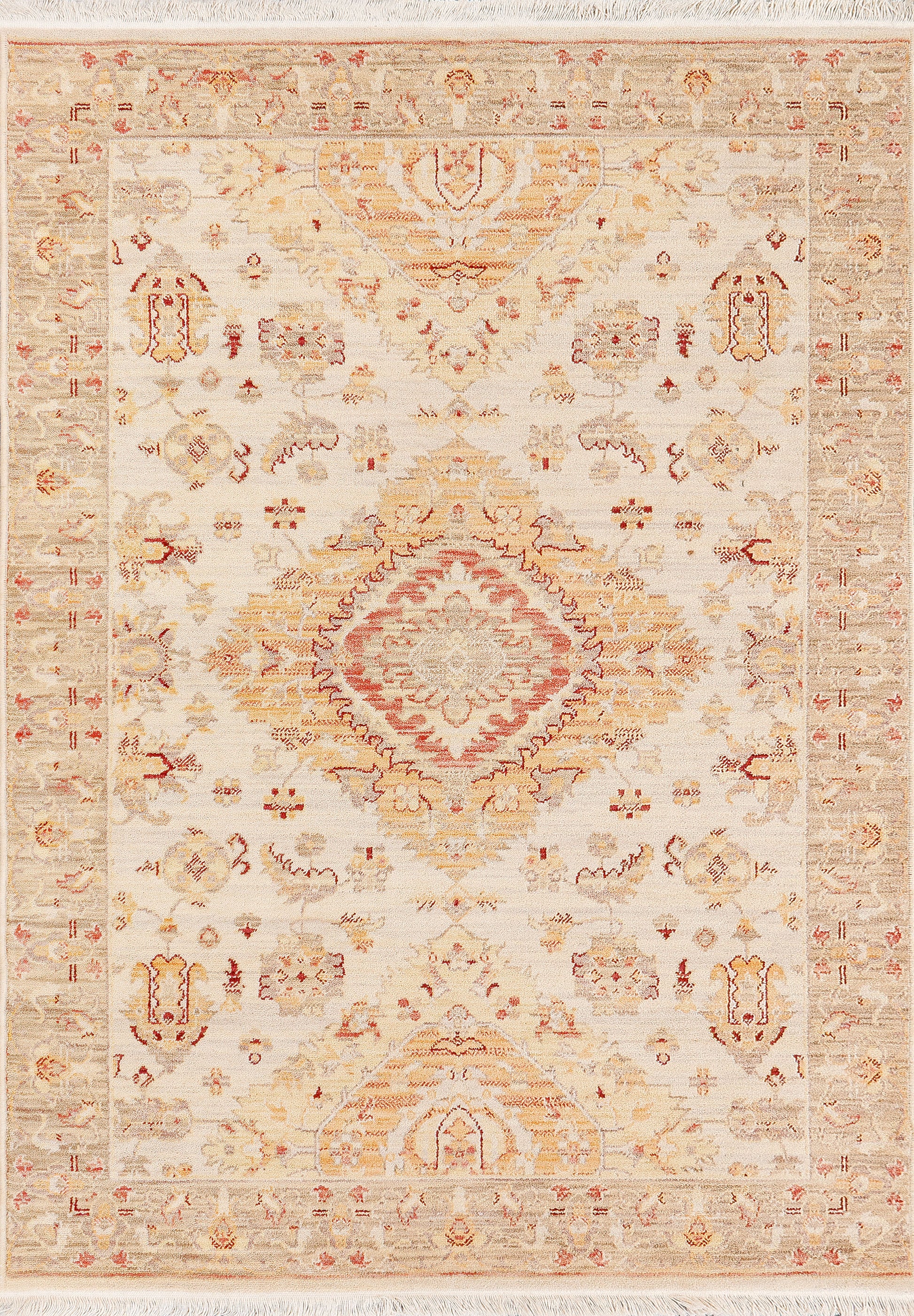 Wade Transitional Taupe/Rust/Multi Southwestern Medium Pile Rug