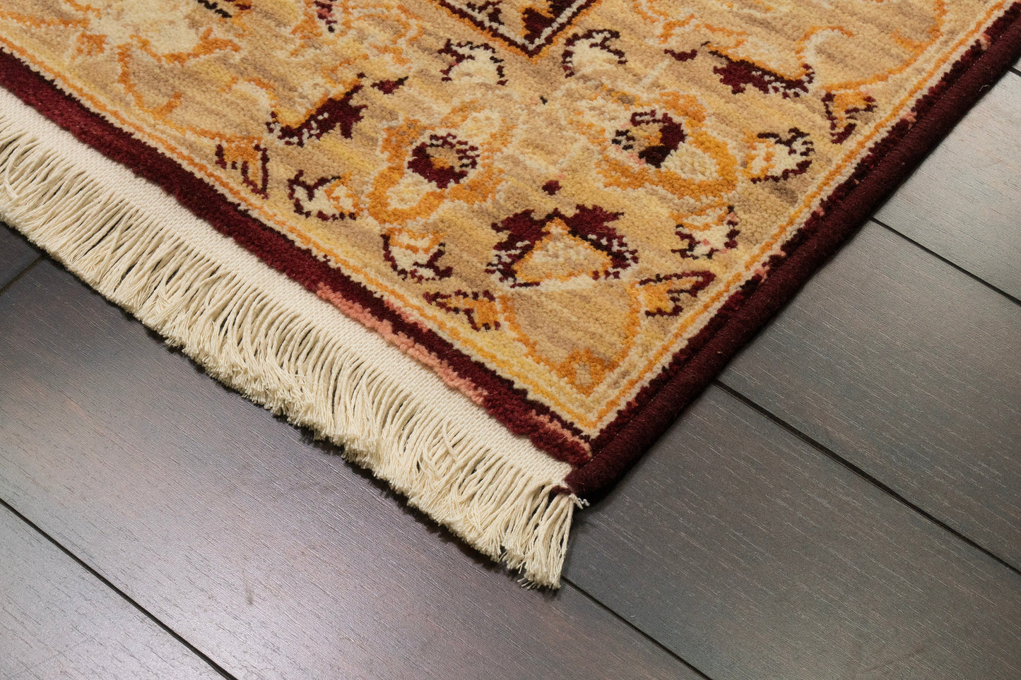Wade Traditional Red/Beige/Multi Floral Medium Pile Rug