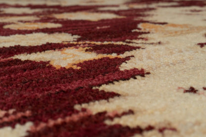 Wade Traditional Red/Beige/Multi Floral Medium Pile Rug