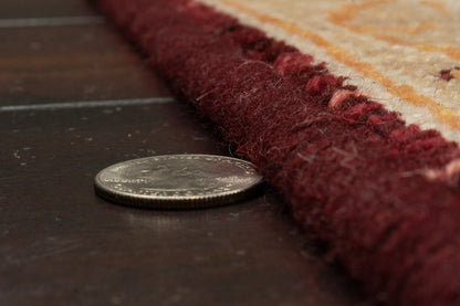 Wade Traditional Red/Beige/Multi Floral Medium Pile Rug