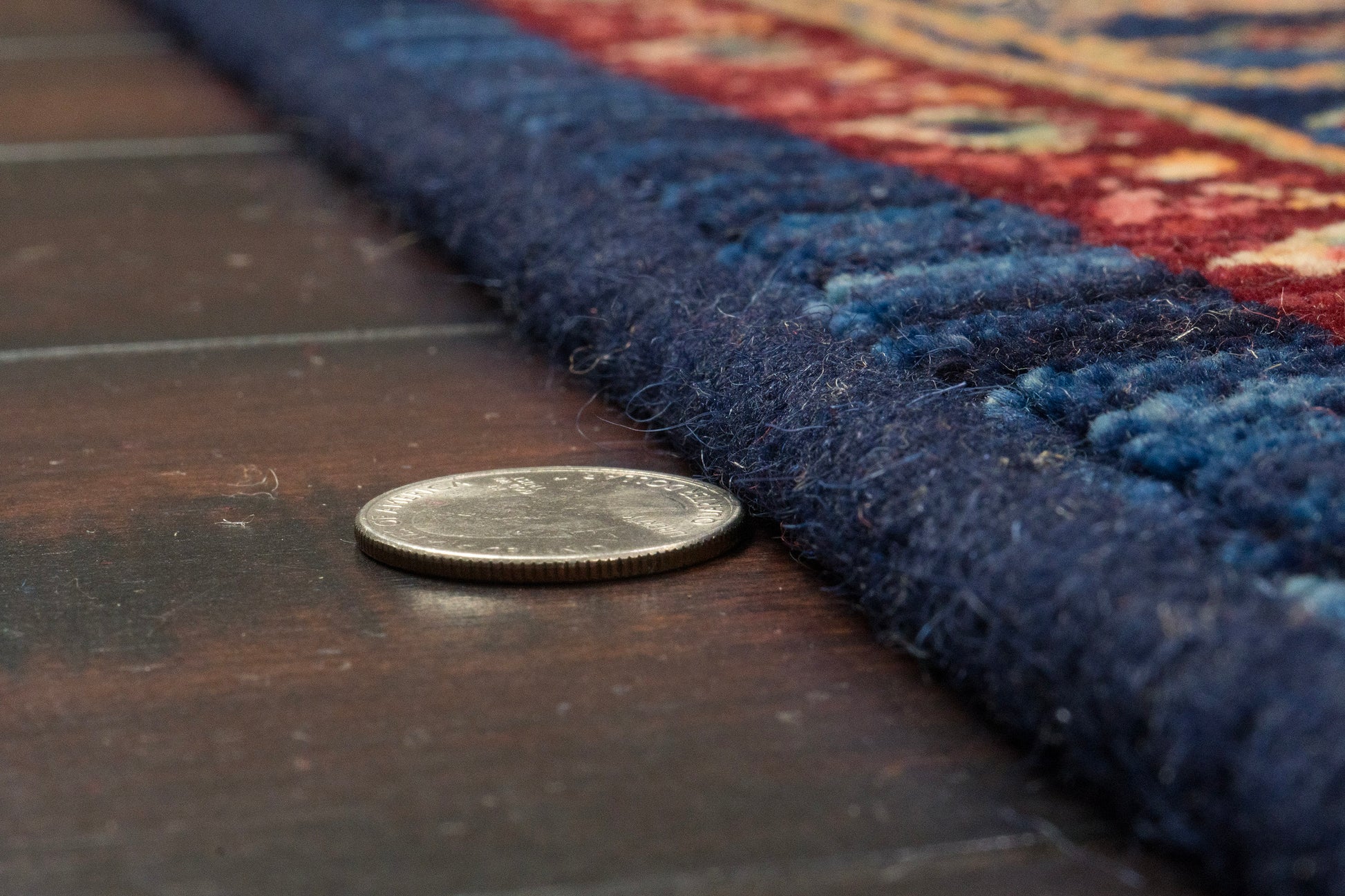 Wade Traditional Navy/Red/Multi Medallion Medium Pile Rug