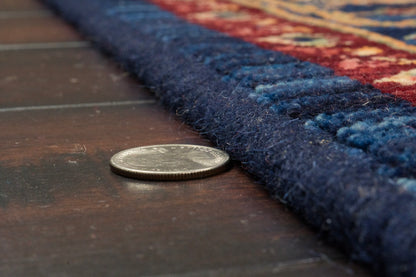Wade Traditional Navy/Red/Multi Medallion Medium Pile Rug
