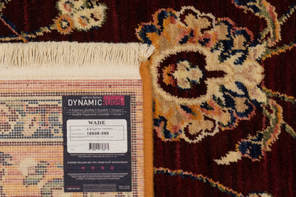 Wade Traditional Red/Multi Floral Medium Pile Rug