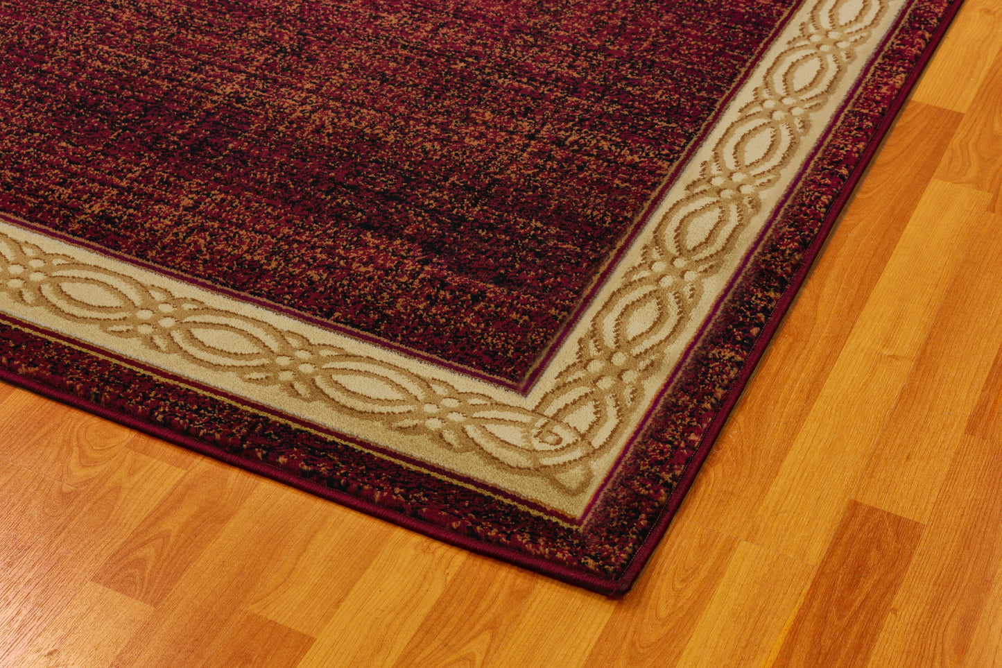 Yazd Contemporary Red Modern Medium Pile Rug