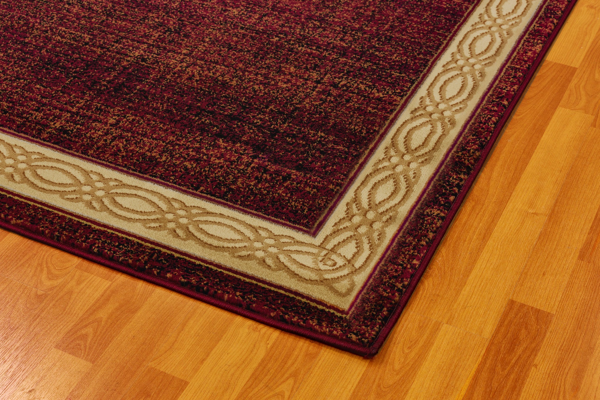 Yazd Contemporary Red Modern Medium Pile Rug