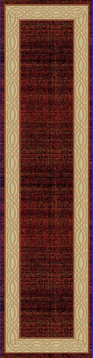 Yazd Contemporary Red Modern Medium Pile Rug