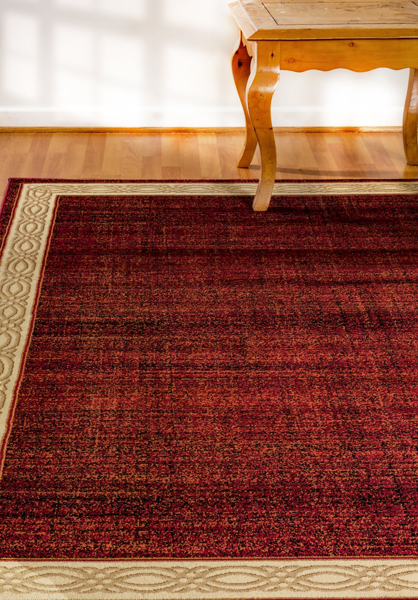 Yazd Contemporary Red Modern Medium Pile Rug