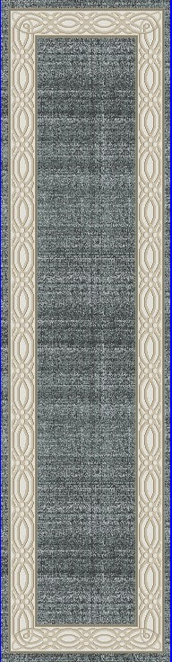 Yazd Traditional Blue/Grey Classic Medium Pile Rug