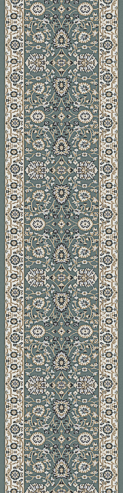 Yazd Traditional Grey/Ivory Classic Medium Pile Rug