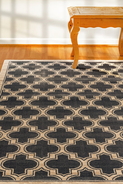 Yazd Traditional Blue/Ivory Classic Medium Pile Rug