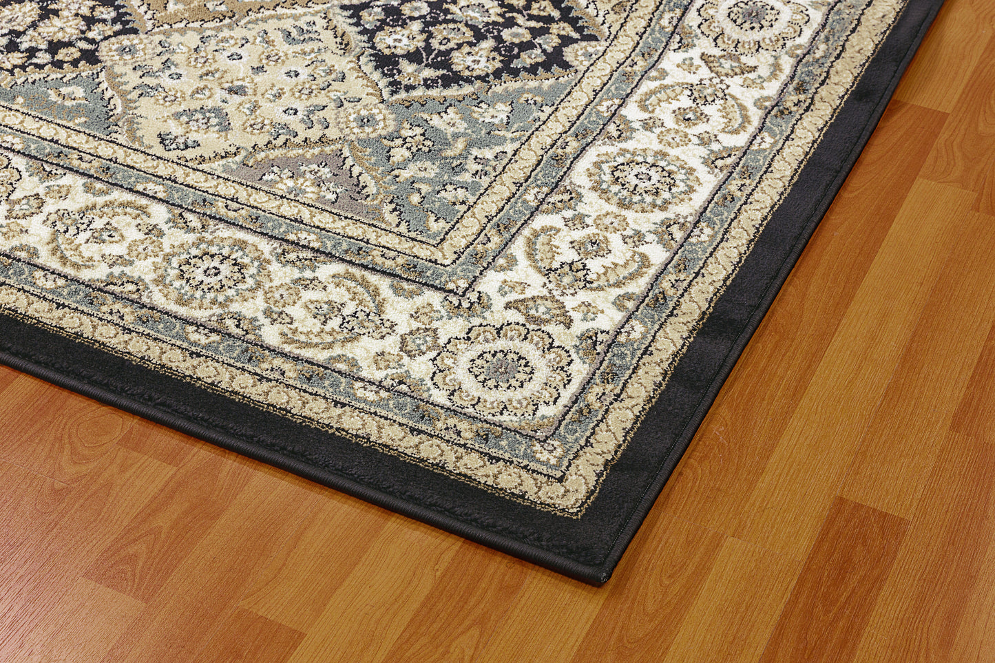 Yazd Traditional Grey/Ivory Classic Medium Pile Rug
