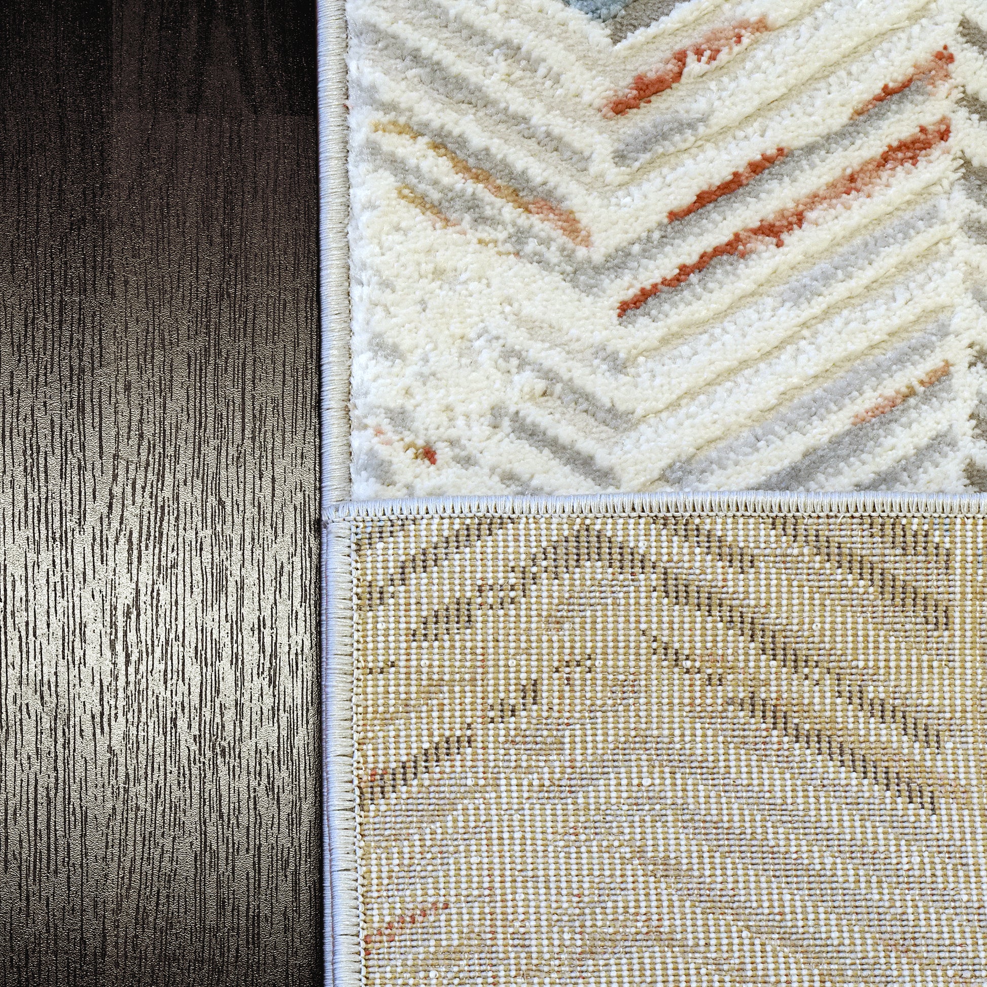 Zen Modern Grey/Multi Abstract Medium Pile Rug