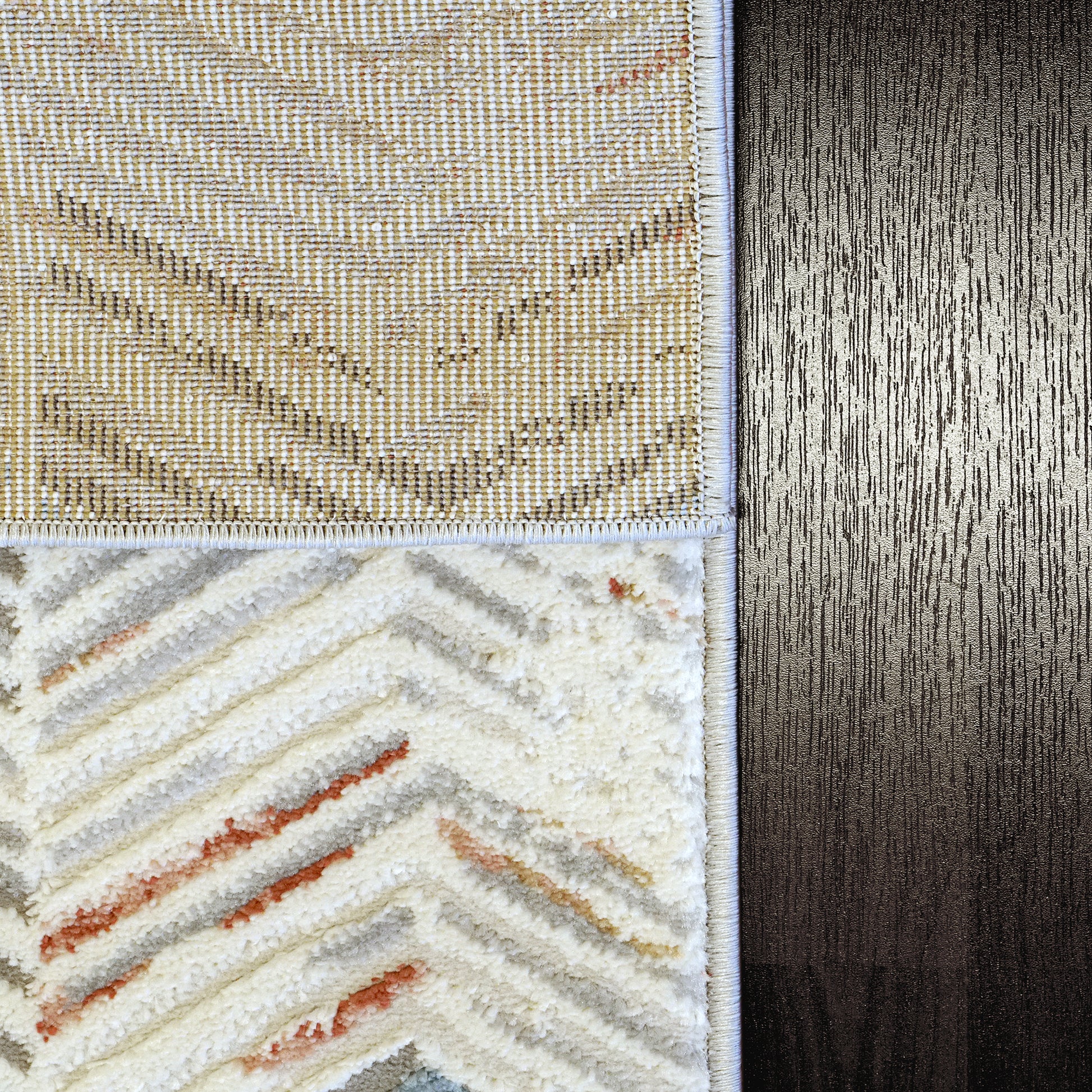 Zen Modern Grey/Multi Abstract Medium Pile Rug