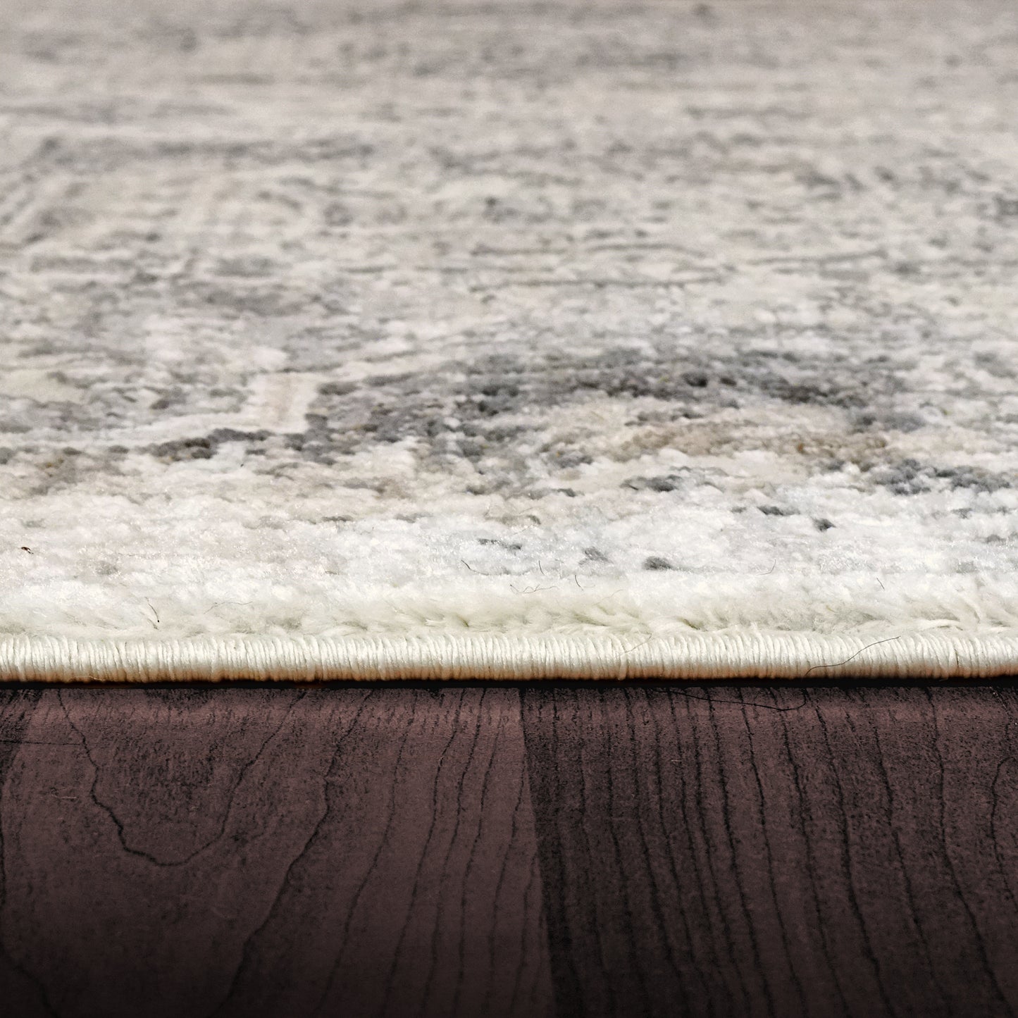 Zen Transitional Grey Abstract Medium Pile Rug