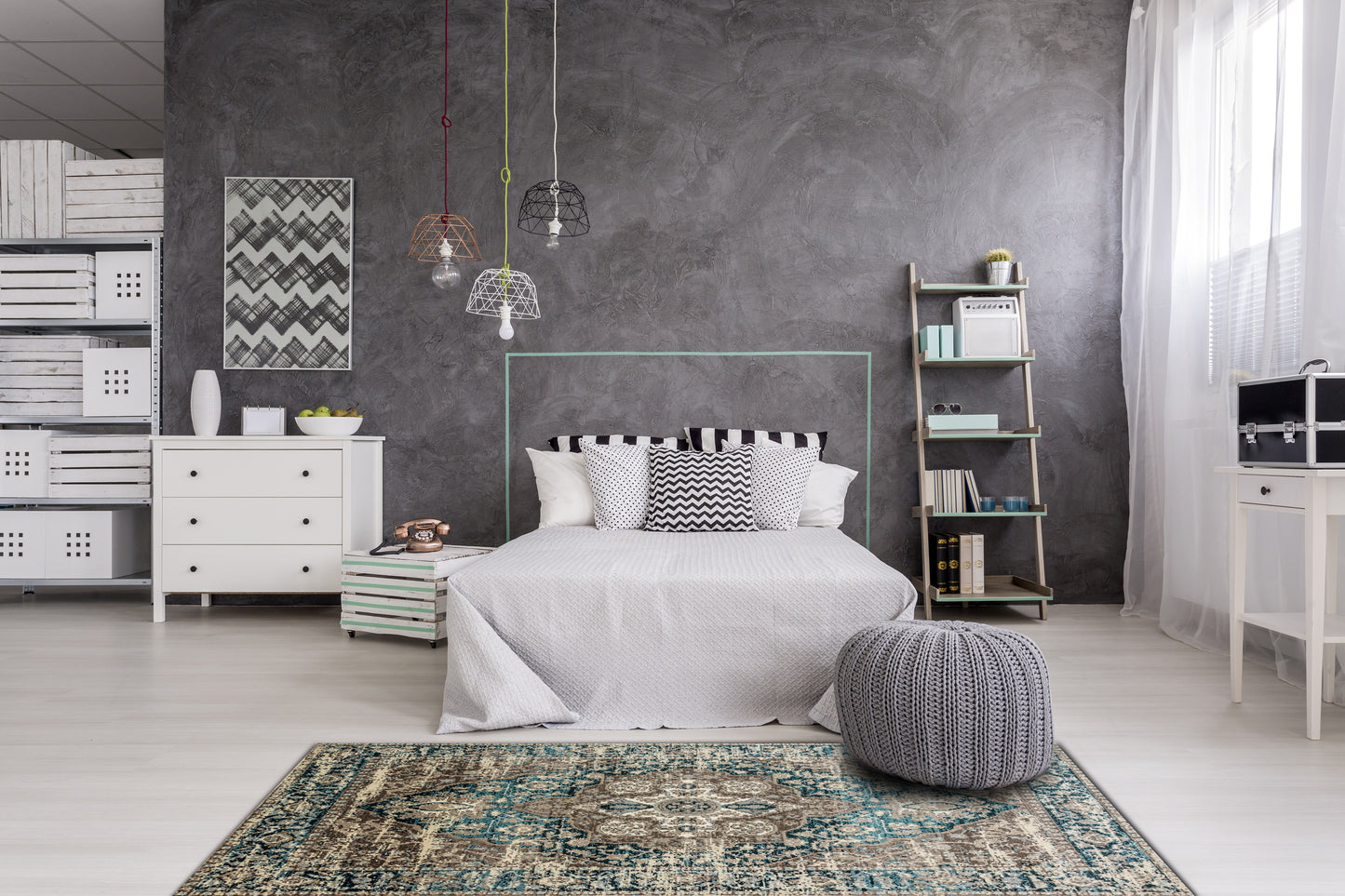 ZODIAC 5.3X7.7 6623-950 GREY/BLUE