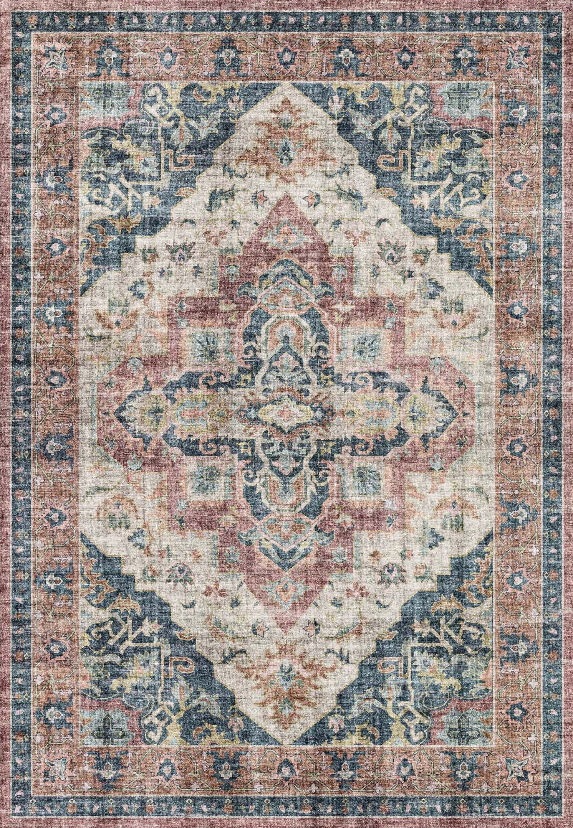 ELISE 6306 Wine/Navy/Tan – main