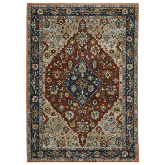 Aberdeen 1143H Red Medallion Rug